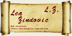 Lea Zindović vizit kartica
